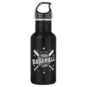 Trendy Personalized Baseball Name and Number  532 Ml Water Bottle