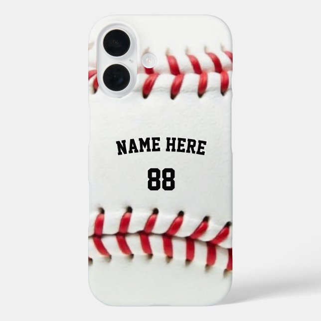 Trendy Personalized Baseball Name and Number       Case-Mate iPhone Case (Back)