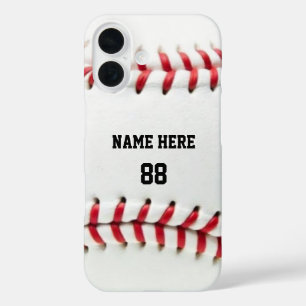 Trendy Personalized Baseball Name and Number       iPhone 16 Case