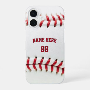 Trendy Personalized Baseball Name and Number       iPhone 16 Case