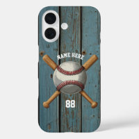 Trendy Personalized Baseball Name and Number Wood