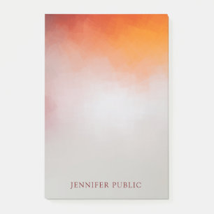 Trendy Personalized Colourful Modern Abstract Post-it Notes