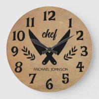 Trendy Personalized name chef Brown 