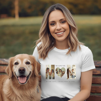 Trendy Personalized Photo WE LOVE YOU Mom T-Shirt