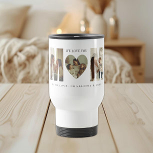 Trendy Personalized Photo WE LOVE YOU Mom Travel Mug