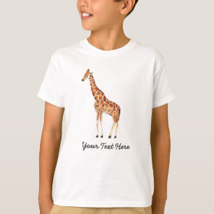 Trendy Personalized Safari Animal cute Giraffe T-Shirt