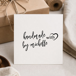 Trendy Personalized Stylish Handmade With Love     Self-inking Stamp