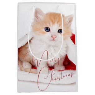 Trendy Pet Lovers Merry Christmas Medium Gift Bag