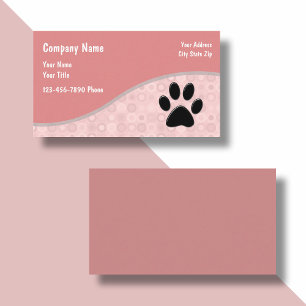 Trendy Pet Themed Business Card