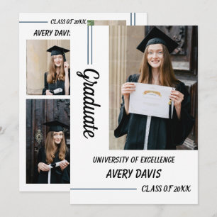 Trendy Photo Graduation Invite 2026