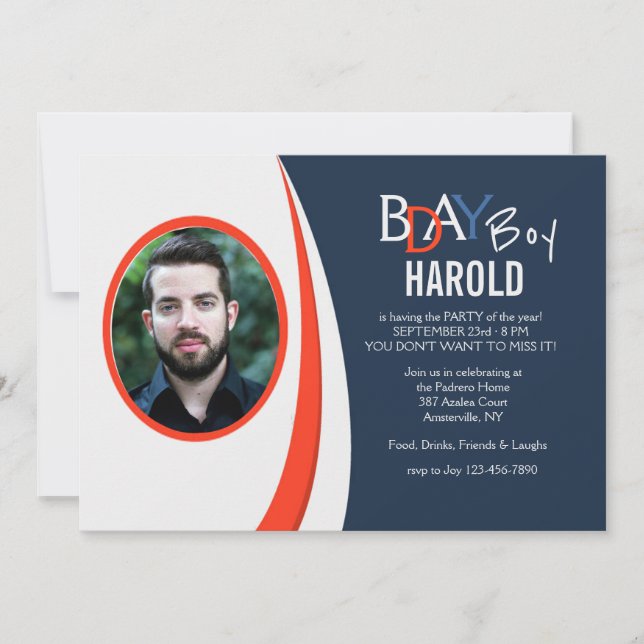 Trendy Photo Invitation (Front)