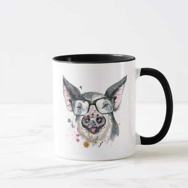 Trendy Pig Mug (Right)