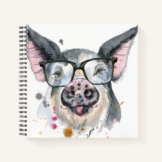 Trendy Pig Notebook (Front)