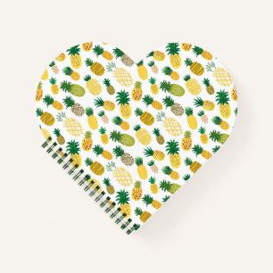 Trendy Pineapple Pattern Notebook