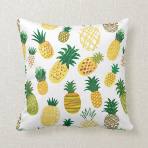 Trendy Pineapple Pattern Throw Pillow