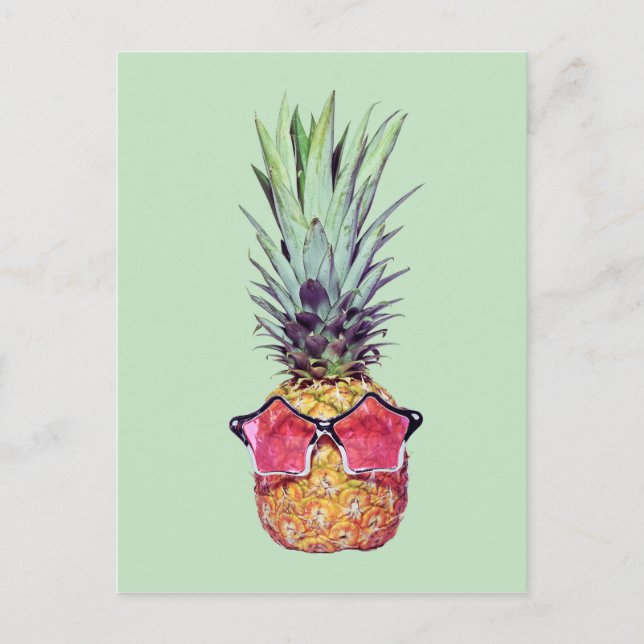Trendy pineapple postcard (Front)