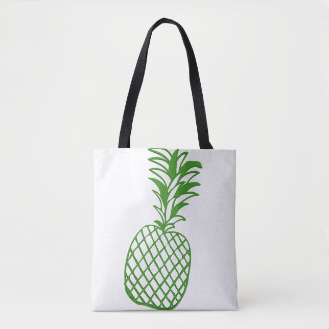 Trendy Pineapple Shoulder Tote Bag (Front)