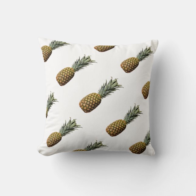 Trendy Pineapple Throw Pillow (Front)