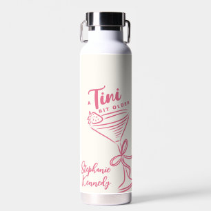 Trendy Pink A Tini Bit Older 30th Birthday Water Bottle