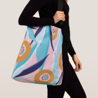 Trendy Pink & Aqua Tropical Palm Leafs & Florals