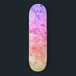 Trendy Pink Blue Purple Green Modern Colourful Skateboard<br><div class="desc">Trendy Pink Blue Purple Green Modern Colourful Abstract Art Custom Blank Template Skateboard.</div>