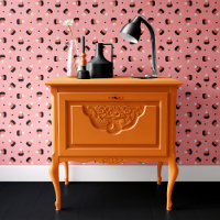 Trendy Pink Candy Corn Halloween