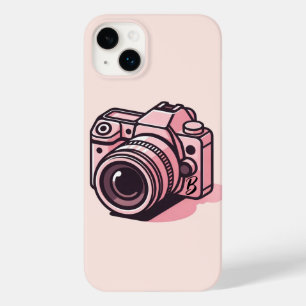 Trendy Pink DSLR Camera Photography Personalized Case-Mate iPhone 14 Plus Case