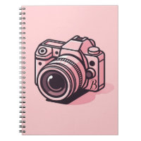 Trendy Pink DSLR Camera Photography Personalized