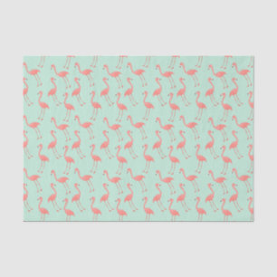 Trendy Pink Flamingo Pattern Tissue Paper