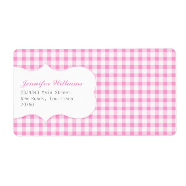 Trendy Pink Gingham (Front)