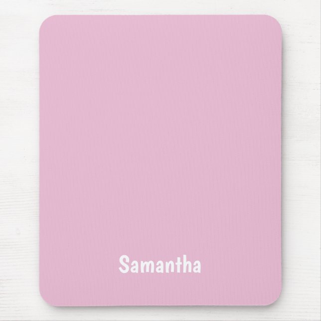 Trendy Pink Personalised Mouse Keyboard Computer Mouse Pad (Front)