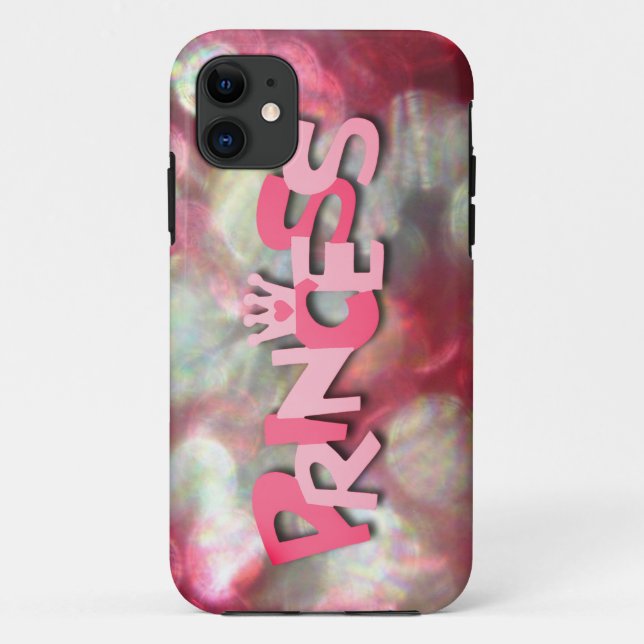Trendy Pink Princess Bokeh Case-Mate iPhone Case (Back)
