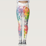 Trendy Pink Red Blue Yellow Green Colours Modern Leggings<br><div class="desc">Trendy Pink Red Blue Yellow Green Colours Modern Template Elegant Leggings.</div>