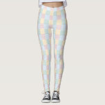 Trendy Pink Rose Blue Green Yellow White Modern Leggings<br><div class="desc">Trendy Pink Rose Blue Green Yellow White Modern Elegant Pastel Colours Leggings.</div>