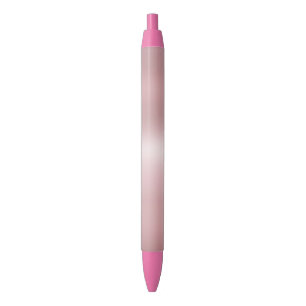 Trendy Pink Rose Gold Modern Elegant Template Black Ink Pen
