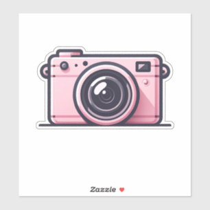 Trendy Pink Snapshot Shoot Camera Photography 