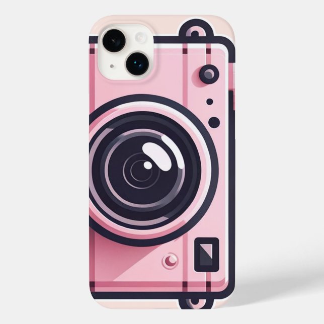 Trendy Pink Snapshot Shoot Camera Photography  Case-Mate iPhone Case (Back)