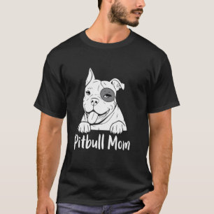 Trendy Pittie Mama Funny Pitbull Mom Dog Lovers Re T-Shirt