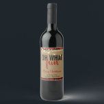 Trendy Plaid | Red and Black Plaid Fun Typography Wine Label<br><div class="desc">Trendy Plaid Red and Black Fun Typography Wine Label with OH WHAT FUN is fun bold typography. Festive string lights hang over top. Text is on a rustic kraft background, surrounded by trendy black and red plaid. What a great way to say Merry Christmas to your guests. Part of a...</div>