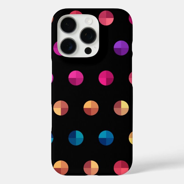 Trendy Polka Dots Case-Mate iPhone Case (Back)