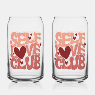 Trendy Positive Affirmation Aesthetic Quote Can Glass