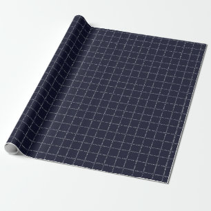 Trendy 'Positive' pattern, grid check. Wrapping Paper