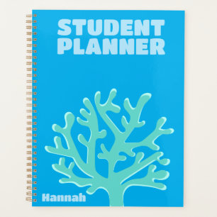 Trendy Preppy Blue Beach  Planner