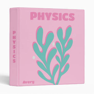 Trendy Preppy Pink Beach Binder