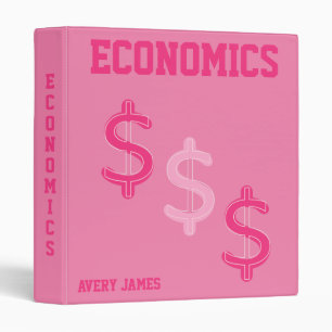 Trendy Preppy Pink  Binder