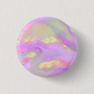 Trendy pretty colourful abstract waves 1 inch round button