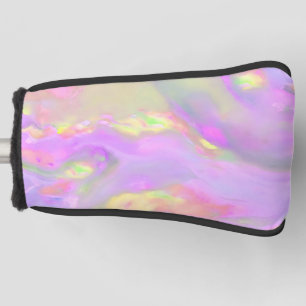 Trendy pretty colourful abstract waves golf head cover