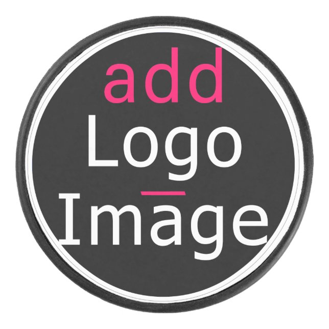 Trendy Professional Business Customizable  Hockey Puck (Front)