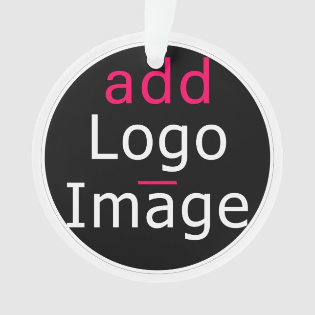 Trendy Professional Business Customizable   Ornament (Front)