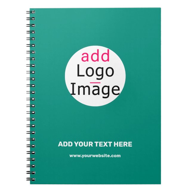 Trendy professional custom brand emerald green notebook (Front)